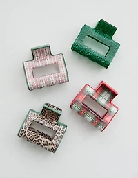Aerie Square Hair Clip 4-Pack