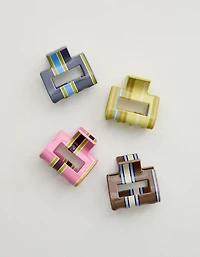 Aerie Square Hair Clip 4-Pack