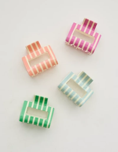 Aerie Square Hair Clip 4-Pack