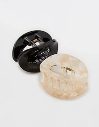 Aerie Circle Cutout Claw Clip 2-Pack