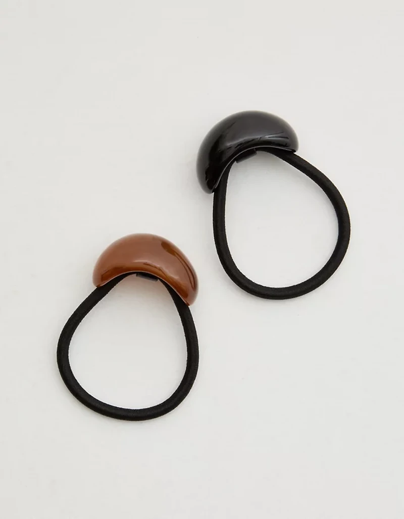 Aerie Resin Ball Hair Tie 2-Pack