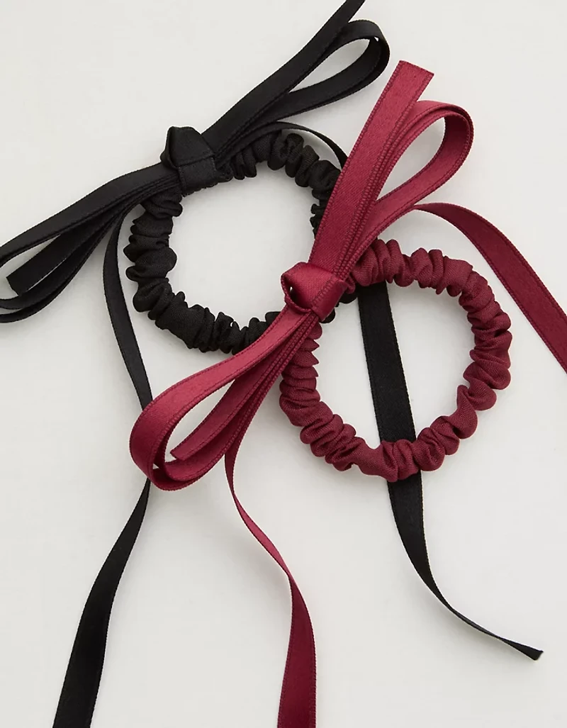 Aerie Organze Scrunchie Bow 2-Pack