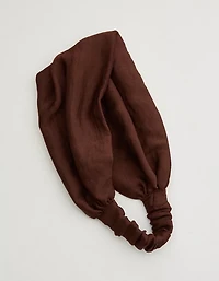 Aerie Satin Scrunched Headband
