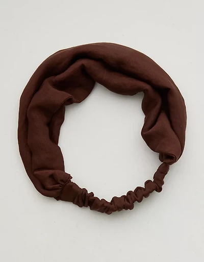 Aerie Satin Scrunched Headband