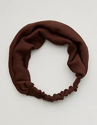 Aerie Satin Scrunched Headband