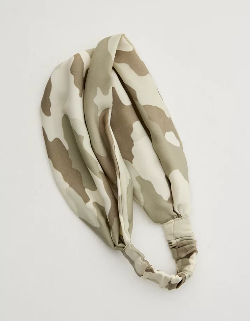 Aerie Satin Scrunched Headband