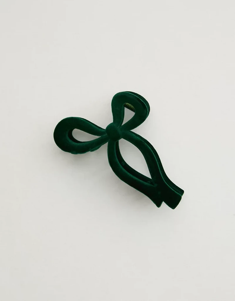 Aerie Velvet Bow Hair Clip