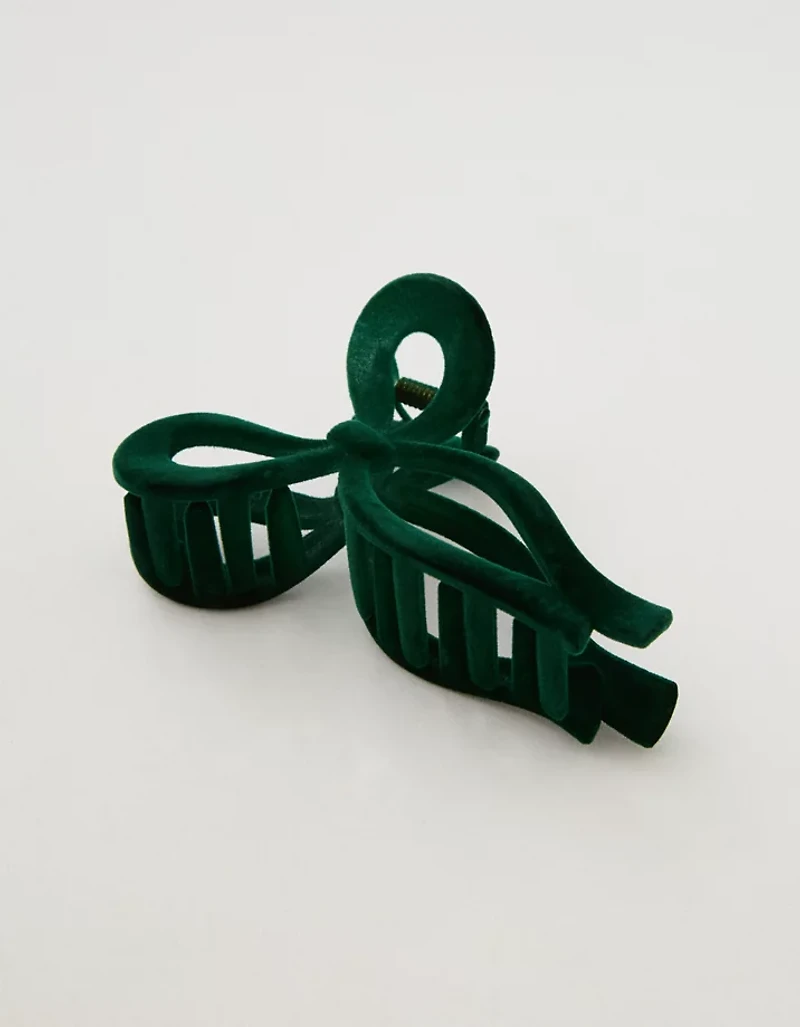 Aerie Velvet Bow Hair Clip