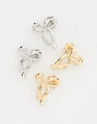 Aerie Mini Metal Bow Clip 4-Pack