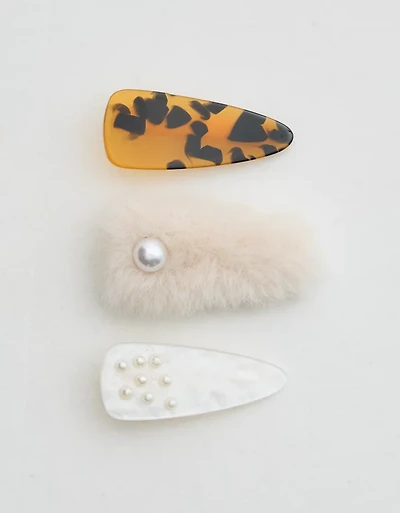 Aerie Hair Clip 3-Pack