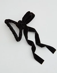 Aerie Medium Velvet Bow Claw Clip