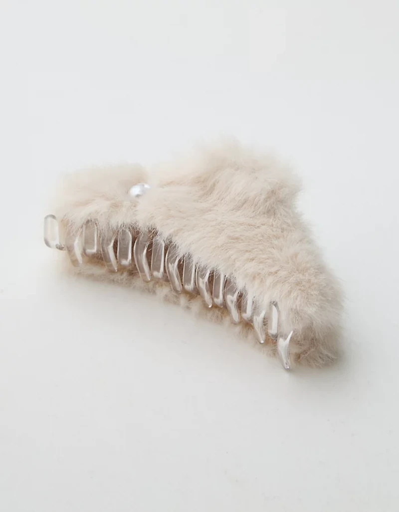 Aerie Furry Claw And Charm Clip