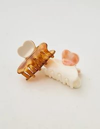 Aerie Small Peaking Heart Clip 2-Pack