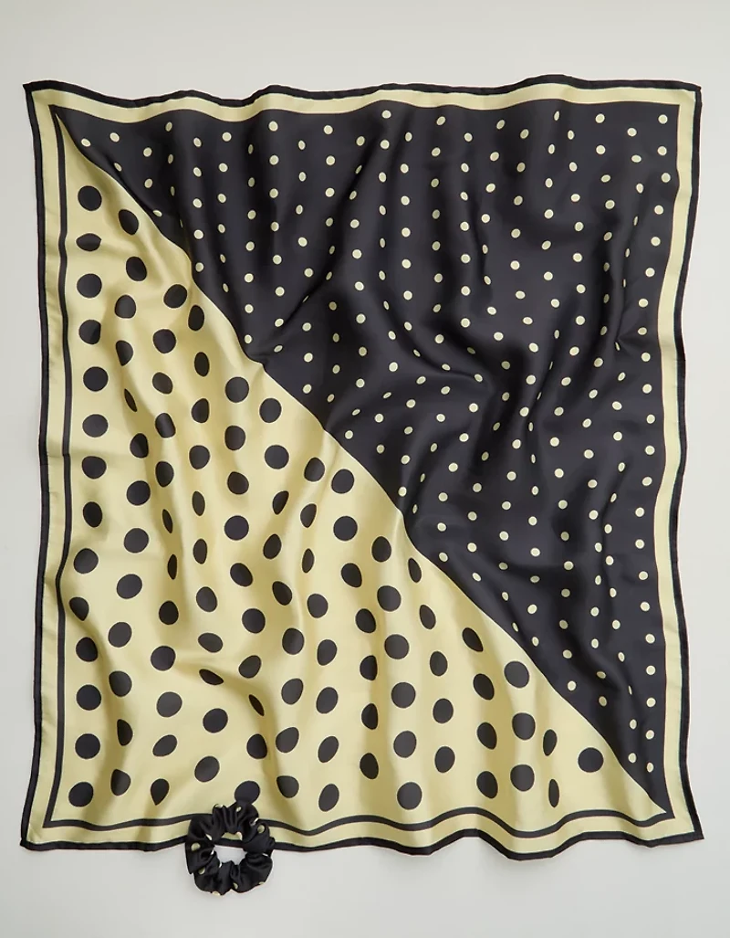 Aerie Satin Headscarf and Scrunchie