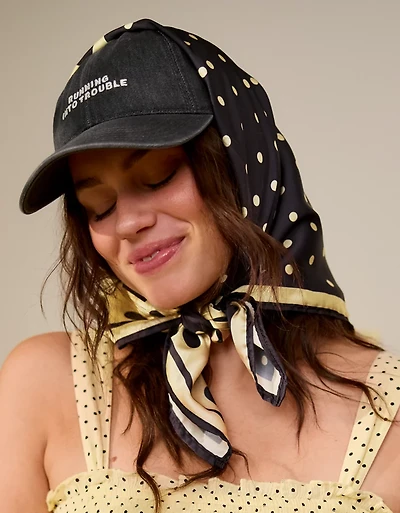 Aerie Satin Headscarf and Scrunchie