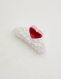 Aerie Large Peaking Heart Clip