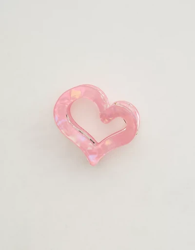 Aerie Jumbo Heart Cutout Clip