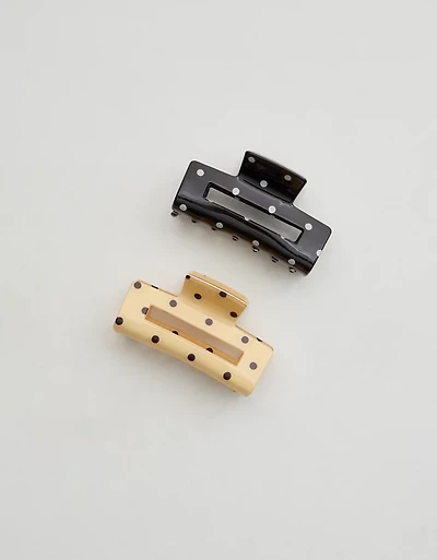 Aerie Rectangle Claw Clip 2-Pack