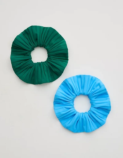 Aerie Wide Rib Swim Scrunchie 2-Pack