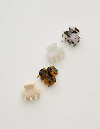Aerie Torte Mini Hair Clip 4-Pack