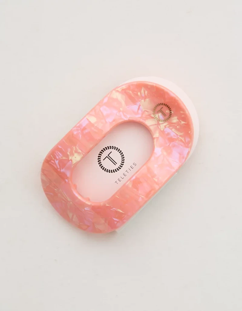 Teleties Large Flat Round Hair Clip