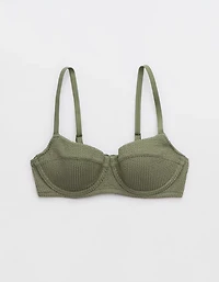 Aerie Crinkle Lightly Lined Underwire Bikini Top