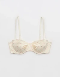 Aerie Mesh Ruched Unlined Underwire Bikini Top