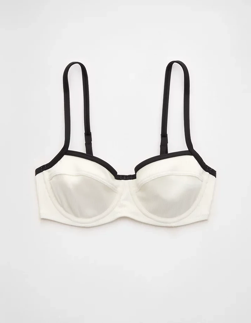 Aerie Unlined Underwire Ribbed Bikini Top
