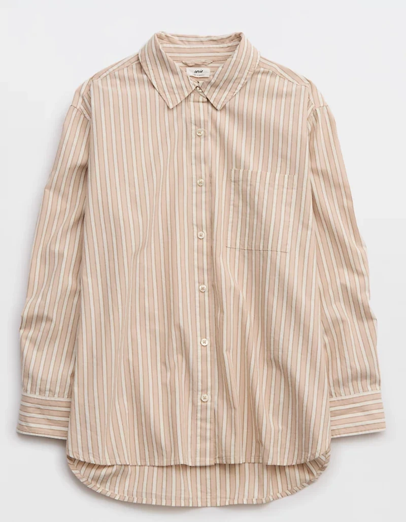 Aerie Poplin PJ-To-Party Shirt