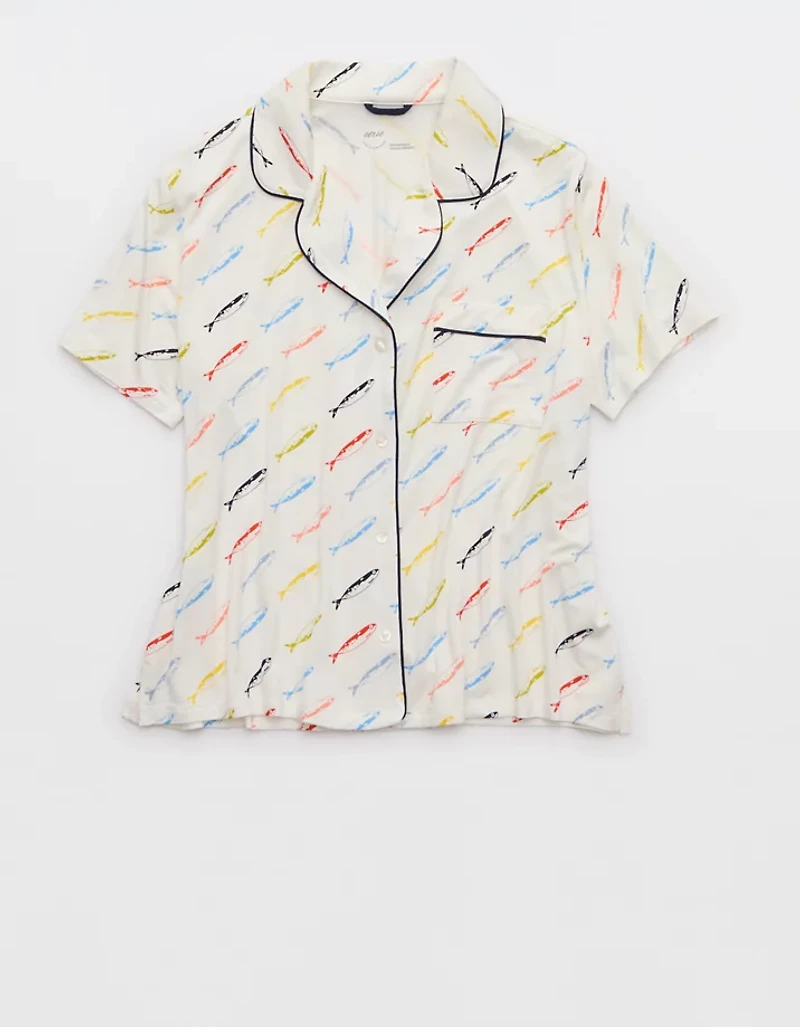 Aerie Real Soft® Short Sleeve Pajama Shirt