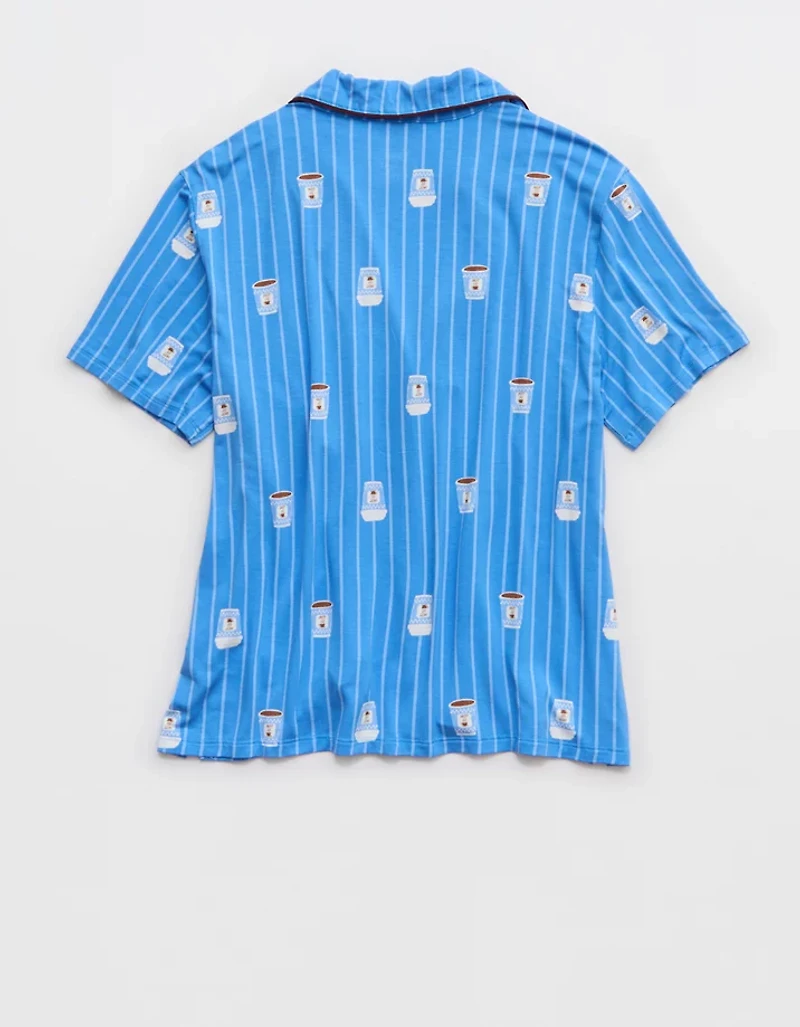 Aerie Real Short Sleeve Pajama Shirt