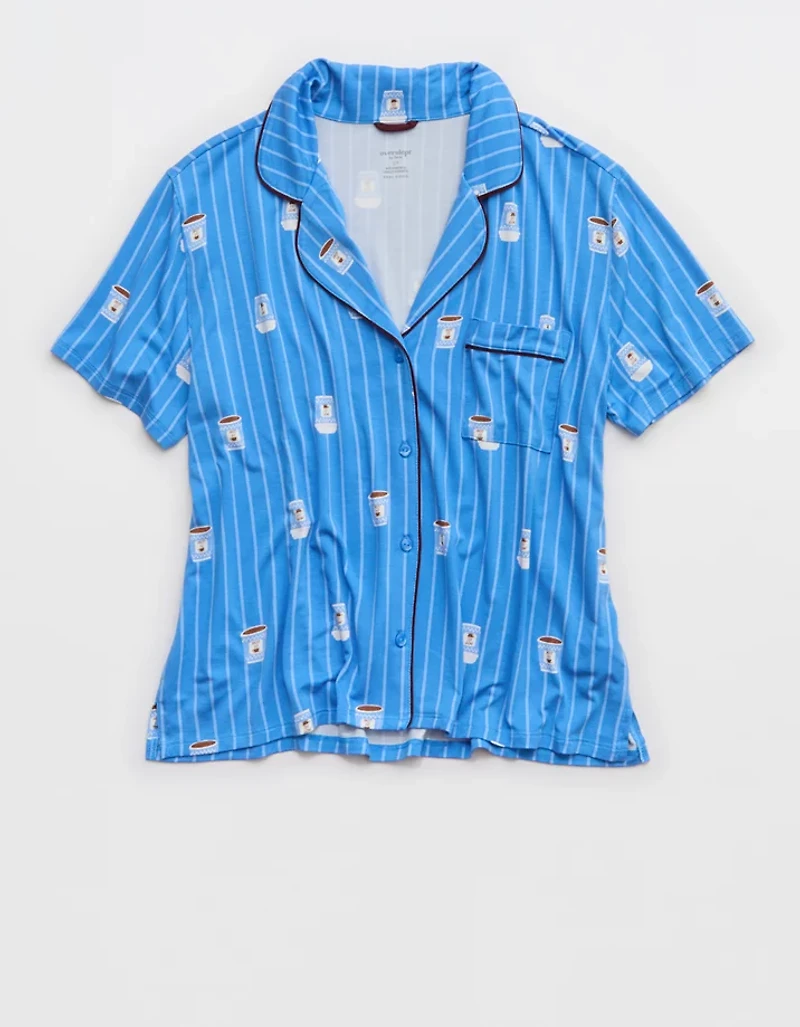 Aerie Real Short Sleeve Pajama Shirt