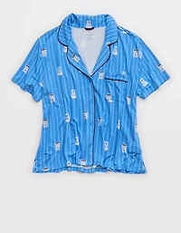 Aerie Real Short Sleeve Pajama Shirt