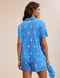 Aerie Real Short Sleeve Pajama Shirt