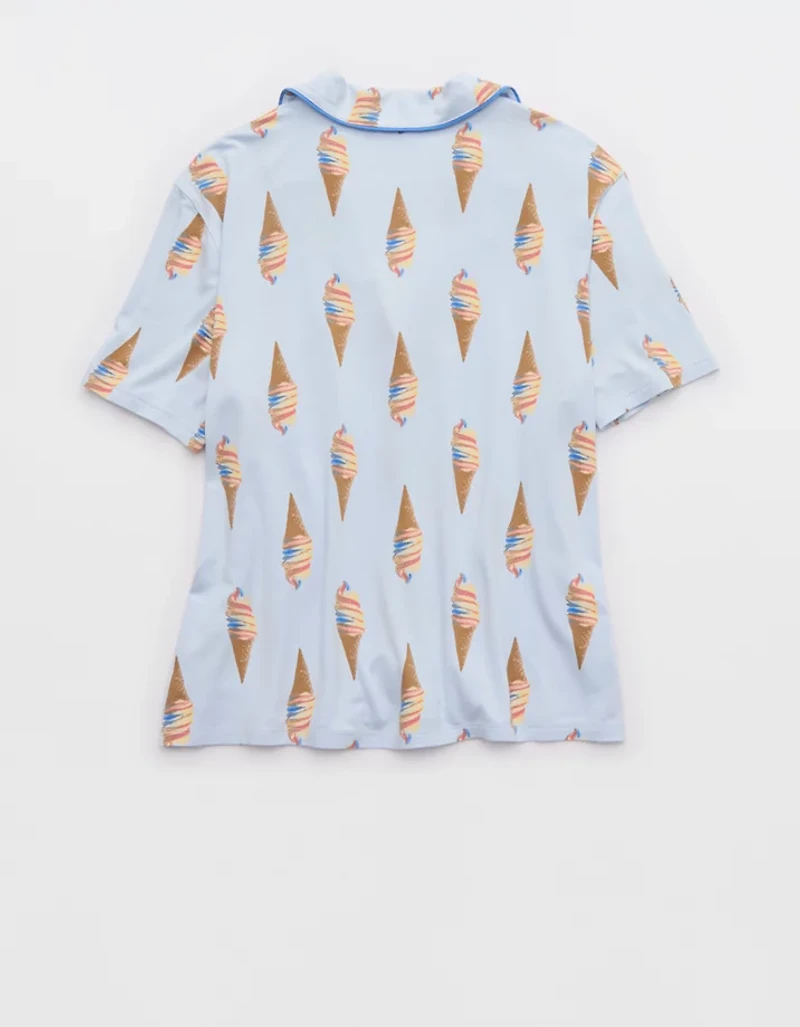 Aerie Real Soft® Short Sleeve Pajama Shirt