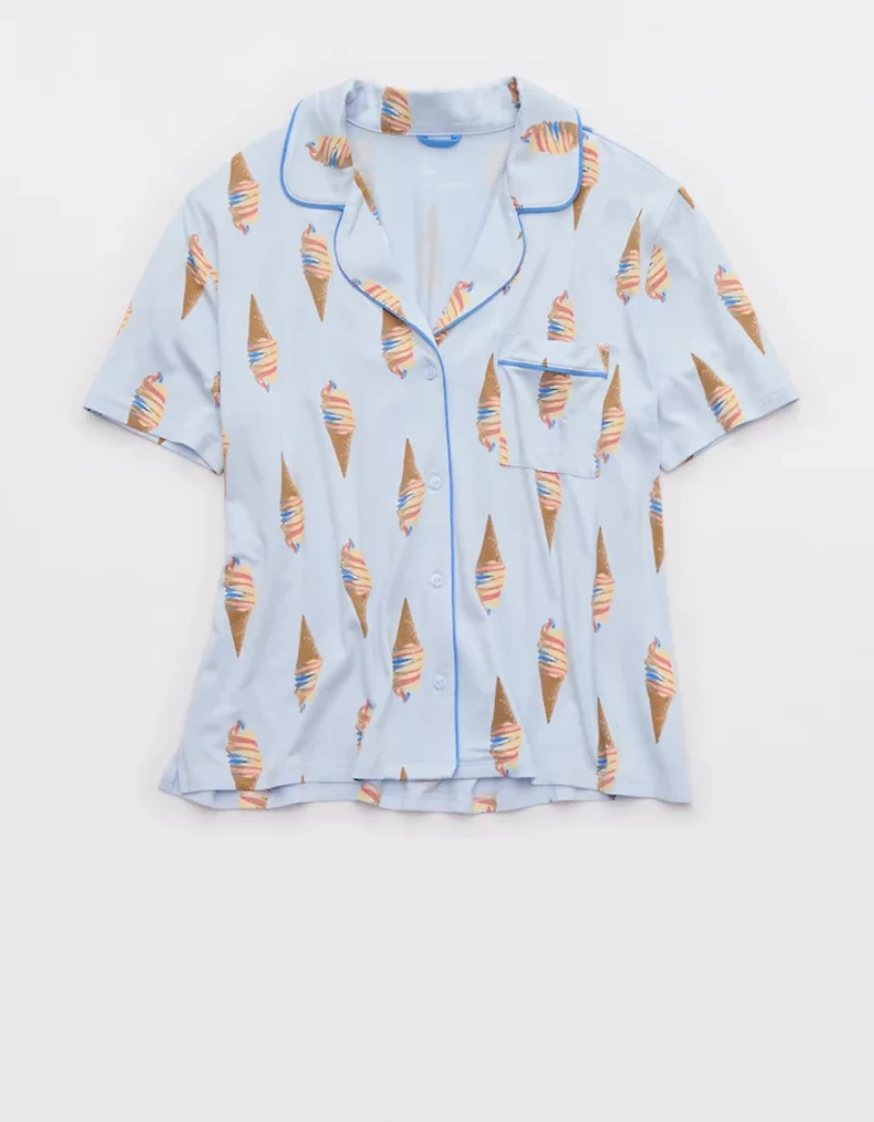 Aerie Real Soft® Short Sleeve Pajama Shirt
