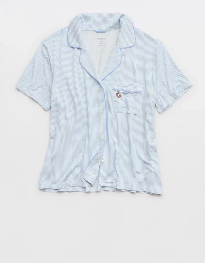 Aerie Real Short Sleeve Pajama Shirt