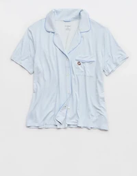 Aerie Real Short Sleeve Pajama Shirt