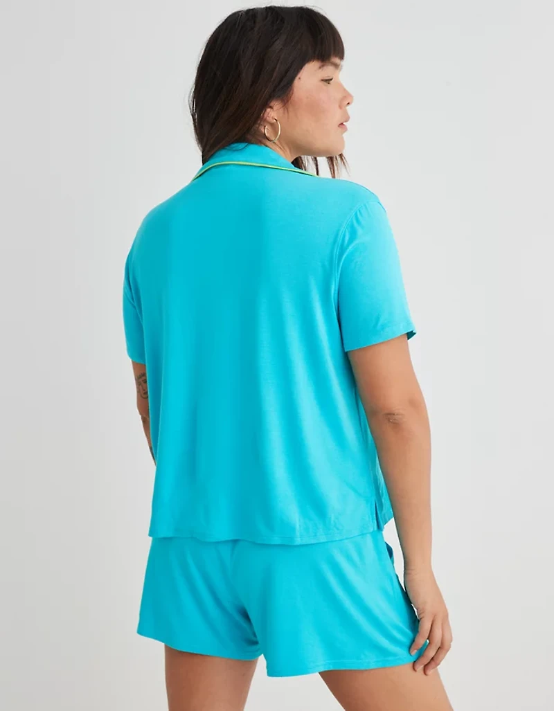 Aerie Real Soft® Short Sleeve Pajama Shirt