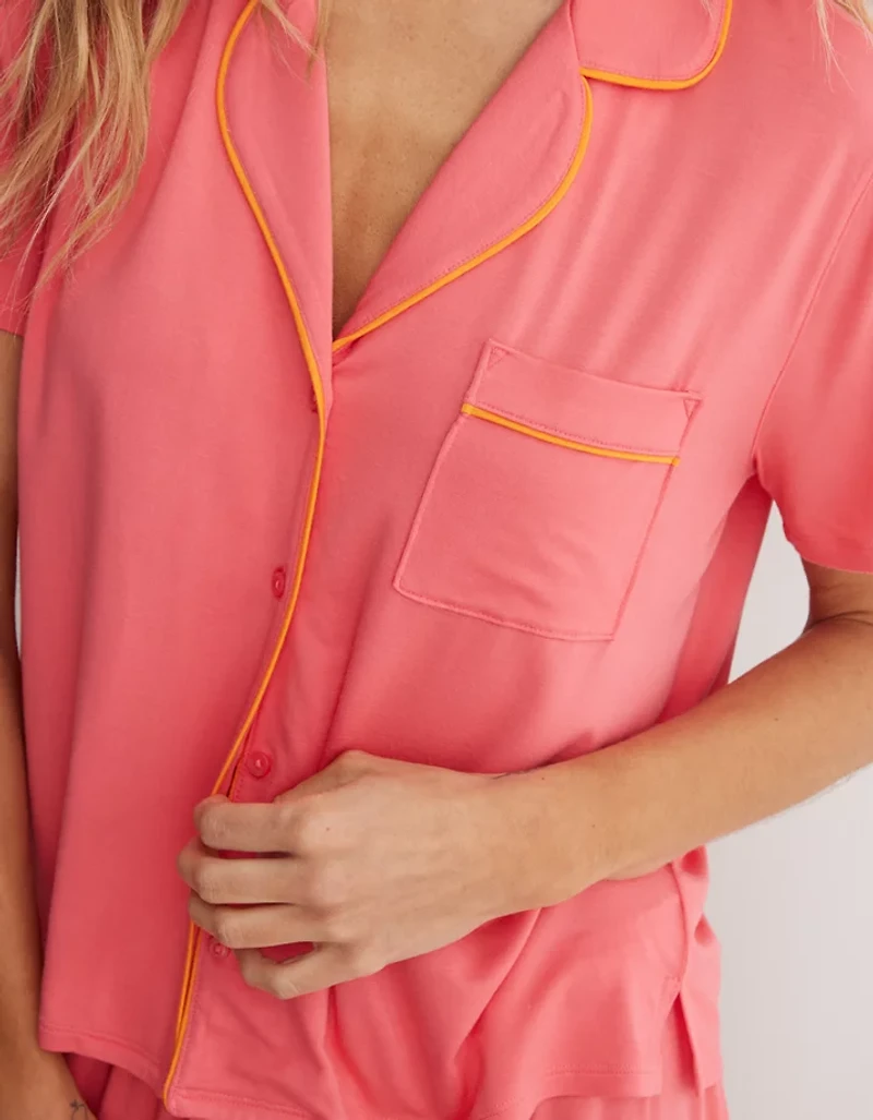 Aerie Real Soft® Short Sleeve Pajama Shirt