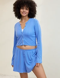 Aerie Off-Duty Pointelle Cardigan