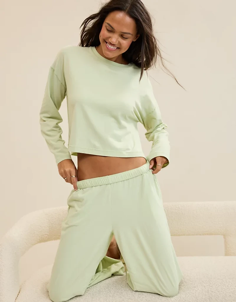 Aerie Dream Jersey Long Sleeve Top