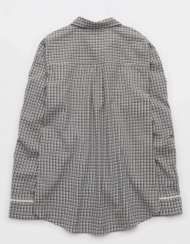 Aerie Seersucker Pajama Shirt