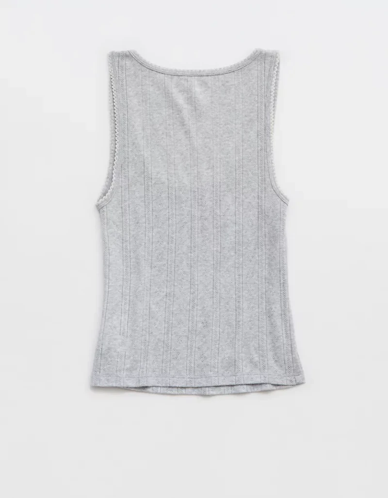 Aerie Off-Duty Pointelle Tank Top