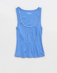 Aerie Off-Duty Pointelle Tank Top