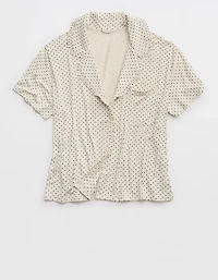 Aerie Real Soft® Ruffle Pajama Shirt
