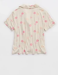 Aerie Real Soft® Ruffle Pajama Shirt