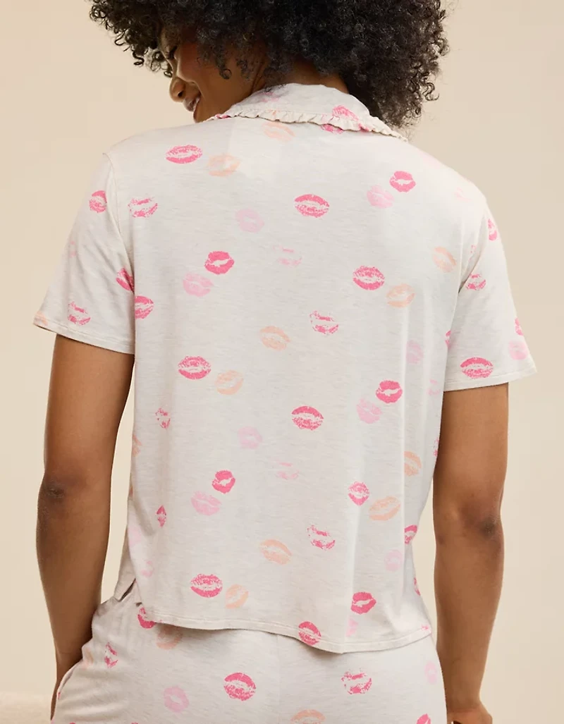 Aerie Real Soft® Ruffle Pajama Shirt