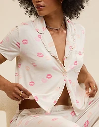Aerie Real Soft® Ruffle Pajama Shirt