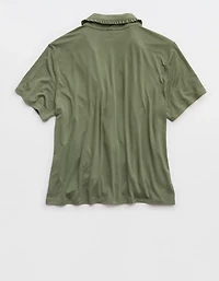 Aerie Real Soft® Ruffle Pajama Shirt